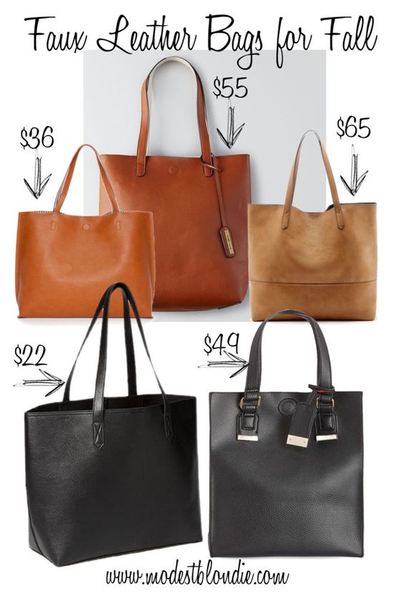 faux leather bags